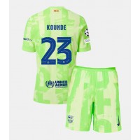 Maglie da calcio Barcelona Jules Kounde #23 Terza Maglia Bambino 2024-25 Manica Corta (+ Pantaloni corti)